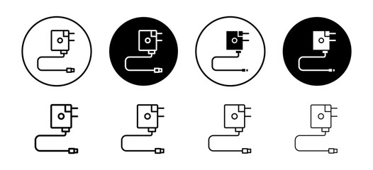 Magsafe vector icon set collection. Magsafe Outline flat Icon.