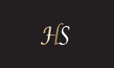 HS, SH , S , H , Abstract Letters Logo Monogram