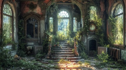 old abandoned building