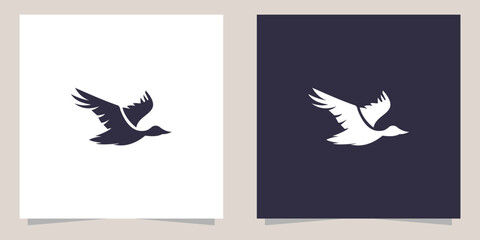 duck logo design vector