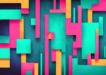Bright abstract stripes, Mix of glitch noises and colors, In grunge style with elements of sc-fi technology, imitation of screen errors, background, design, wallpaper, for your project,Generative AI