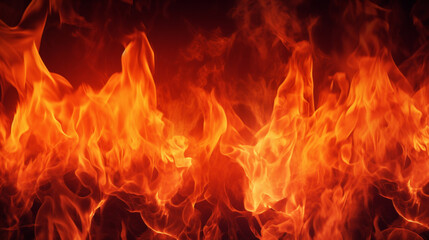 fire in the fireplace background