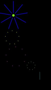 FIREWORKS ANIMATED FOOTAGE FOR ANY BACKGROUND, PRESENTATION, DECORATIONS, VIDEO ATTACHMENTS, ACCESSORIES AND MANY REELS (1080x1920) VIDEOS