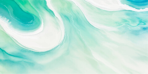 abstract soft blue and green abstract water color ocean wave texture background. Banner Graphic Resource as background for ocean wave and water wave abstract graphics	