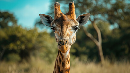 Fototapeta premium giraffe in the wild