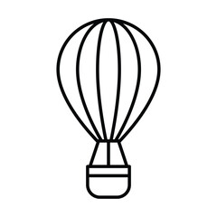 Air Balloon Icon Vector Simple Design