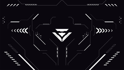abstract retro futuristic background with cyberpunk style design