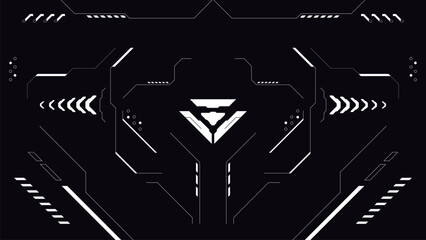 abstract retro futuristic background with cyberpunk style design