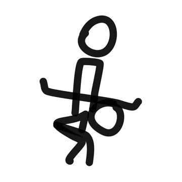 leapfrog line art doodle