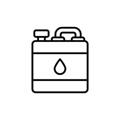 Jerry can outline icons, minimalist vector illustration ,simple transparent graphic element .Isolated on white background