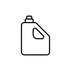Obraz premium Jerry can outline icons, minimalist vector illustration ,simple transparent graphic element .Isolated on white background