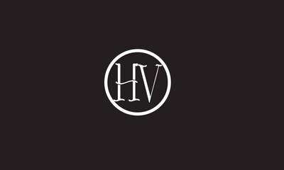 HV, VH , V , H , Abstract Letters Logo Monogram