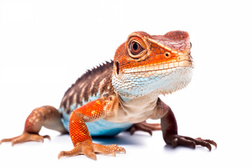 Fototapeta premium lizard isolated on white background