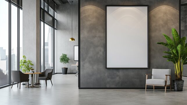 Contemporary living room interior featuring a luxurious fireplace, comfortable sofa, stylish furniture, and ample natural light