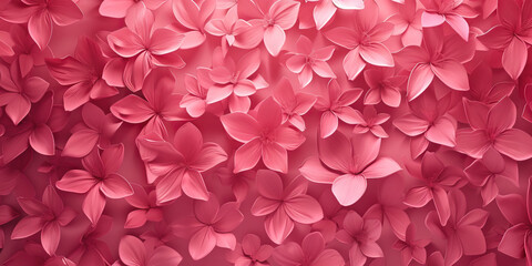 Fototapeta premium Floral Pink Wallpaper: Elegant Pink Floral Pattern Wallpaper Creating a Stylish Background