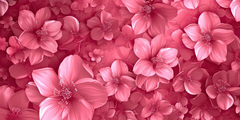 Floral Pink Wallpaper: Elegant Pink Floral Pattern Wallpaper Creating a Stylish Background