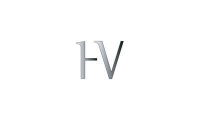  HV, VH , V , H , Abstract Letters Logo Monogram
