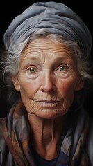 Portrait einer älteren Dame - obrazy, fototapety, plakaty