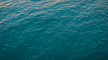 Dusk Ocean Waves - Top View Serene Water Background