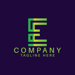 E Letter Logo Design Template, web design logo, abstract logo
