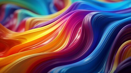 A Mesmerizing 3D Abstract Multicolor Visualization