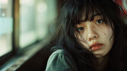 "Determined Korean Girl"