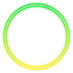 Colorful Gradient Neon Circle Frame