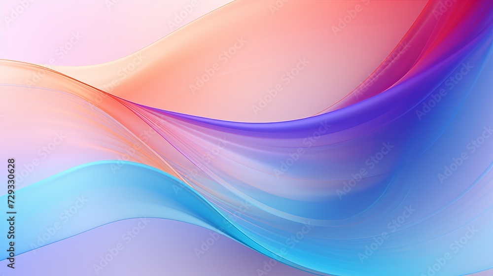 Poster blurred colored abstract background. smooth transitions of iridescent colors. colorful gradient. rai
