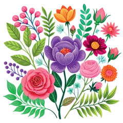 Gardinen Bouquet of flowers International Women's Day, 8 march © 1emonkey