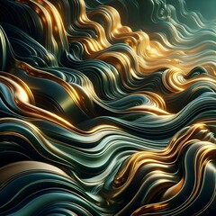 Abstract background with Gold Lines