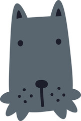 Dog Face Cartoon