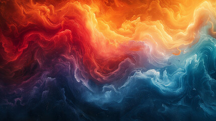 A storm of colors swirling in a dance of chaos and harmony.