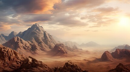 Naklejka premium Mount Sinai from the Bible