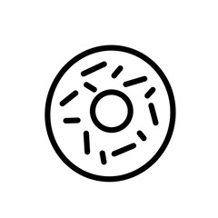 Fototapeta premium Icons Bakery and dessert with croissant muffin donut pizza sandwich cookies and cakes. bakery symbols set