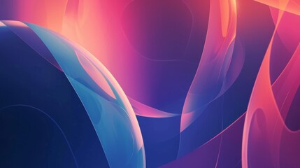 Abstract sports-themed composition featuring fluid shapes and gradients, leaving a blank area on the left for text or logos 