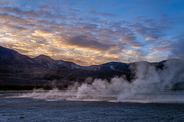 Geysierfeld von Puchuldiza, Altiplano, Atacama Wüste, Chile, Südamerika © Nico Stengert