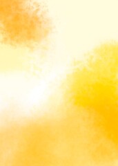 Fototapeta na wymiar yellow watercolor background for design, sunny