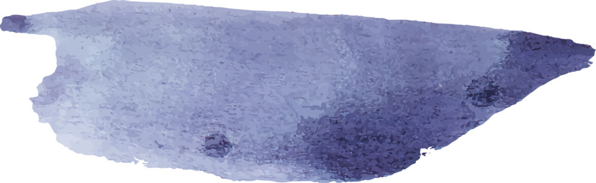 blue watercolor stroke element