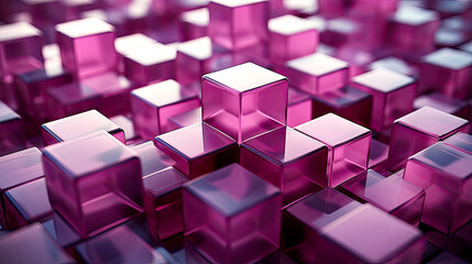 Pink Geometric Elegance