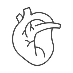 human heart icon vector illustration symbol