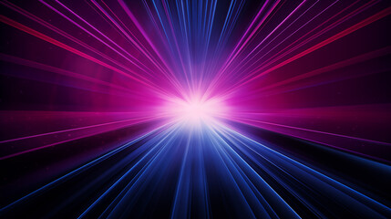 Obraz premium Hyperdrive Through Space: Blue and Pink Light Speed