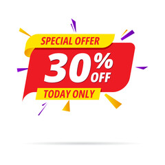 Special offer vector 30 percent