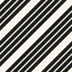 Vector seamless pattern. Repeating geometric elements. Stylish monochrome background design.