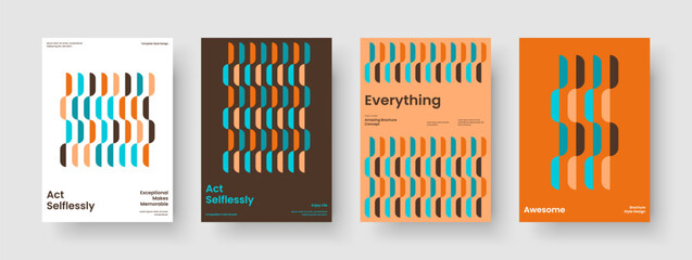 Naklejka premium Abstract Book Cover Design. Geometric Flyer Template. Modern Poster Layout. Business Presentation. Brochure. Banner. Background. Report. Catalog. Notebook. Portfolio. Brand Identity. Journal