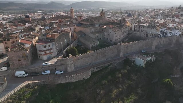 Muralla y exteriores de la ciudad de Segorbe en Castellon