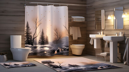 anti slip bath mat set