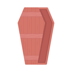 illustration of coffin