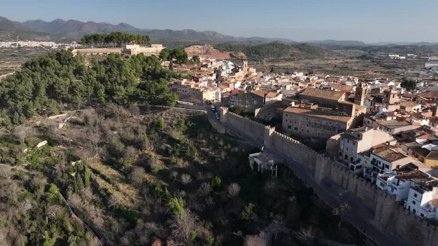Muralla y exteriores de la ciudad de Segorbe en Castellon