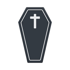 illustration of coffin