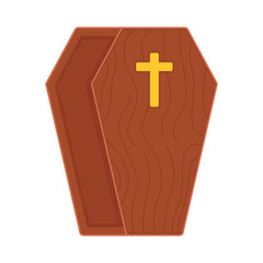 Obraz premium illustration of coffin